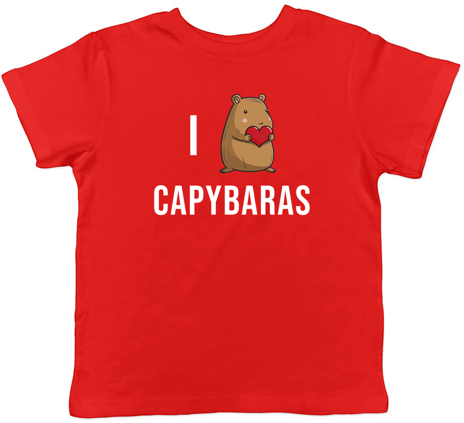I love Capybara Kids T-Shirt Cute Animal Childrens Boys